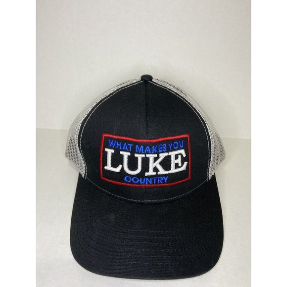 Luke Bryan Hat What Makes You Country Black White Snap Back Mesh One Size - Picture 1 of 6